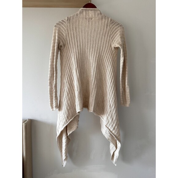 Merona Size XS Open Cardigan Beachy Oatmeal Oversized Waterfall Front Open Front - Picture 3 of 6